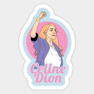 Celine Dion illustration Art Sticker